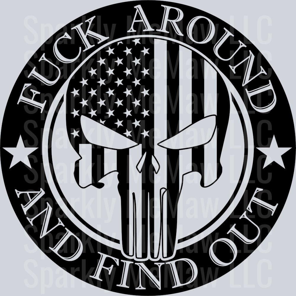 FAFO Black UV DTF Decal