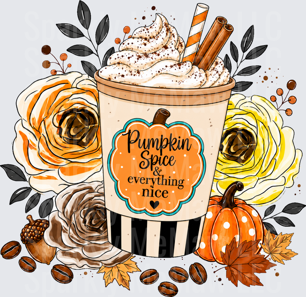Pumpkin Spice Everything Nice UV Decal Decal
