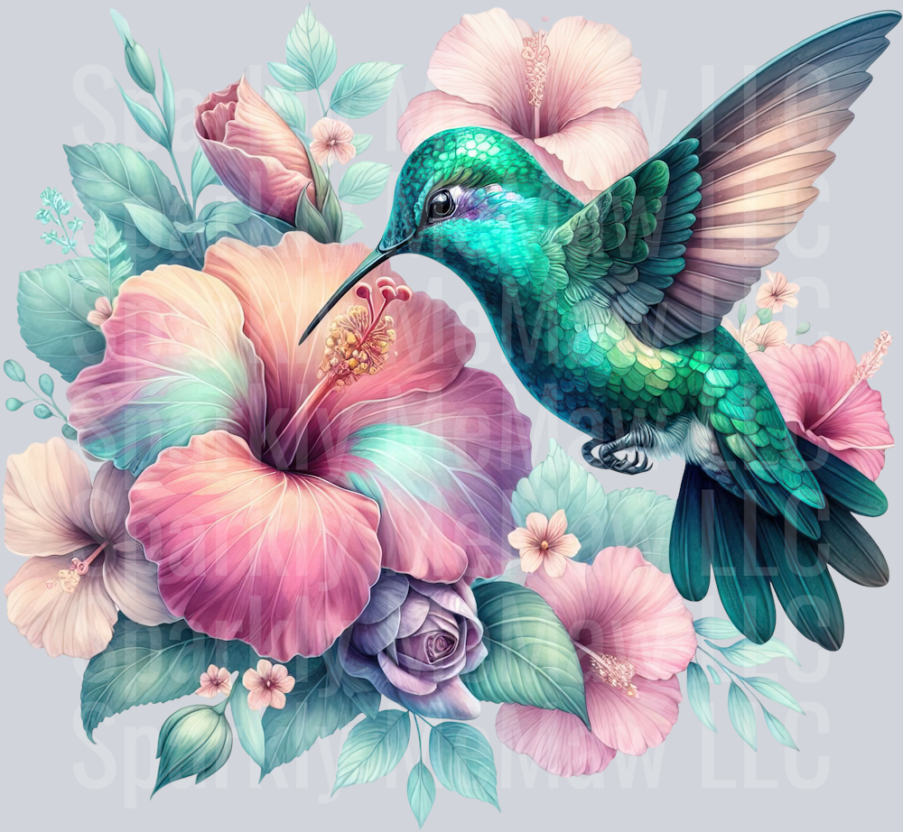 31 Hummingbird Clip Art UV DTF Decal