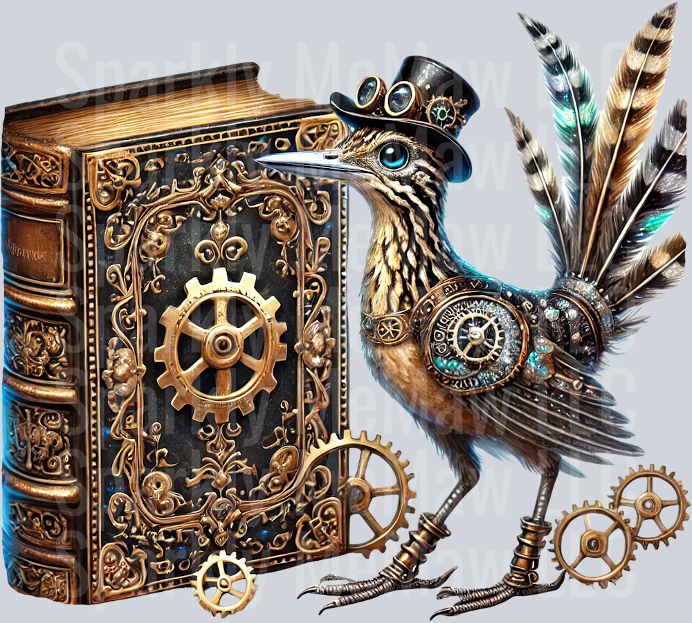 Road Runner SteamPunk UV DTF Decal 33