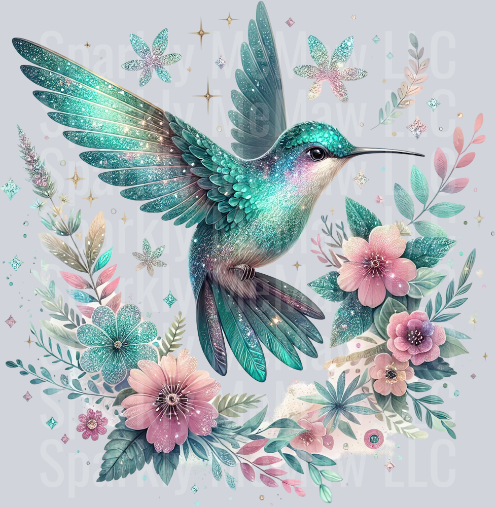 52 Hummingbird Clip Art UV DTF Decal