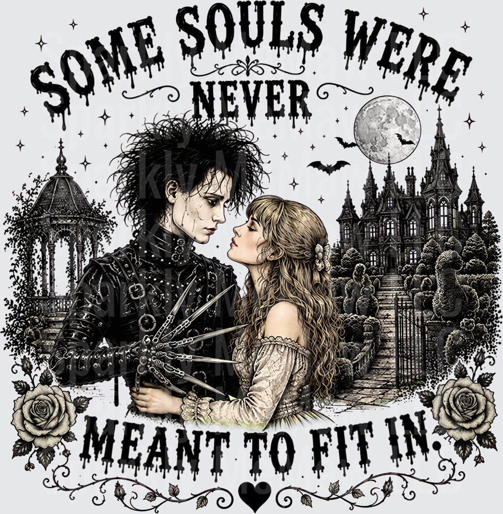 Edward Scissorhands Romance Gothic UV DTF Decal