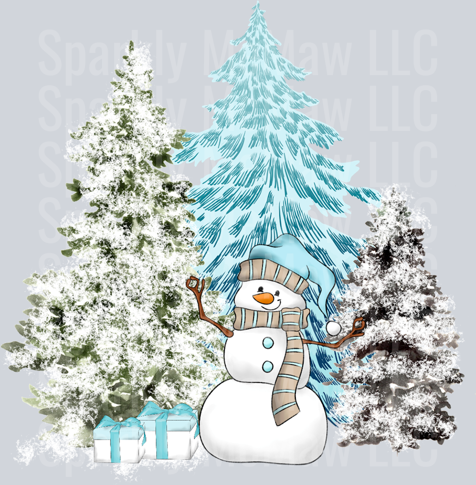 Snowman Winter UV DTF Decal