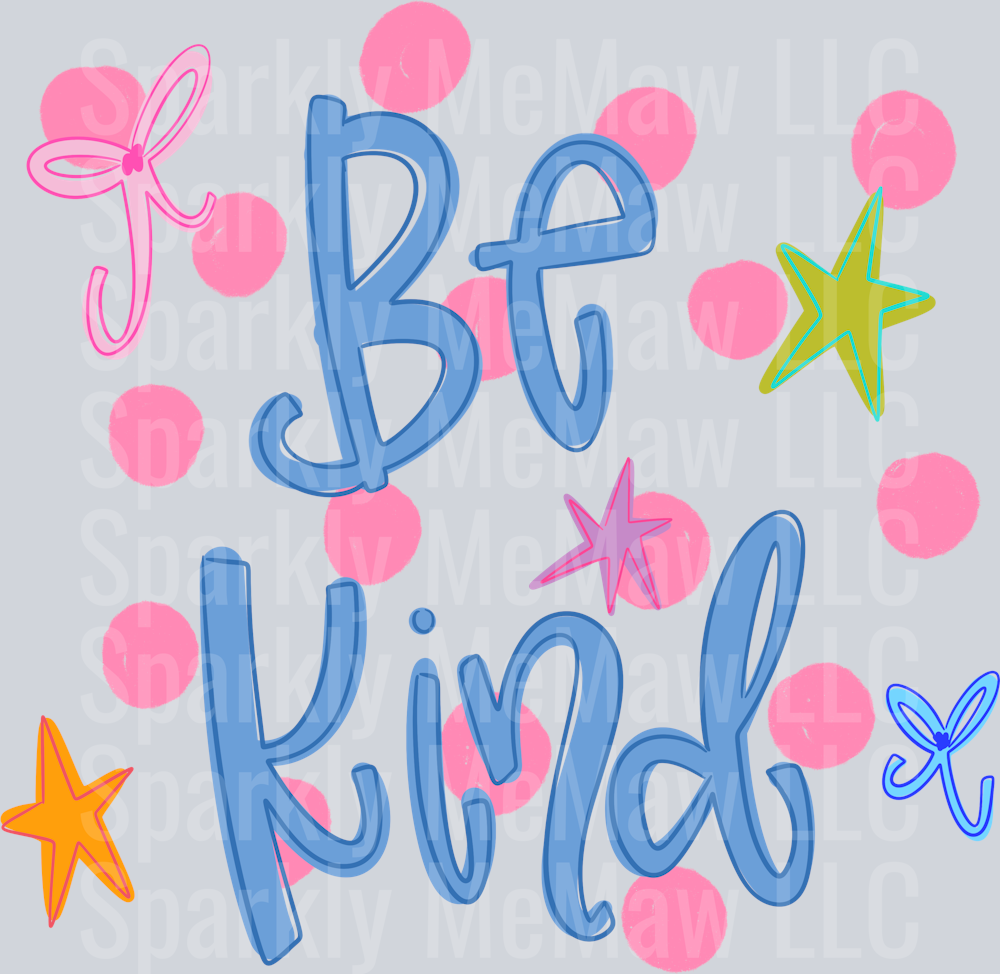 Be kind Doodle DTF Transfer (Fabric)