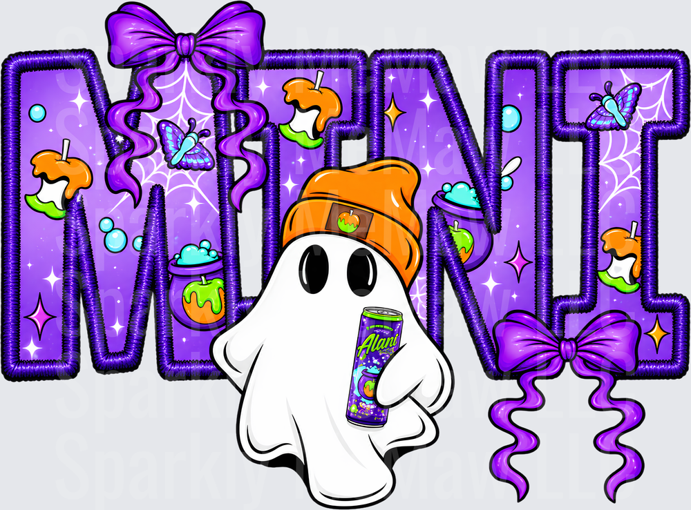 Spooky Ghost Mini Halloween UV DTF Decal