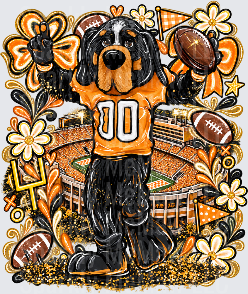 Smokey Tennessee Volunteers Mascot UV DTF Decal
