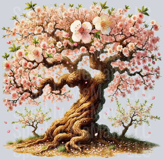 16 Cherry Blossoms set 2 UV DTF Clip Art Decal