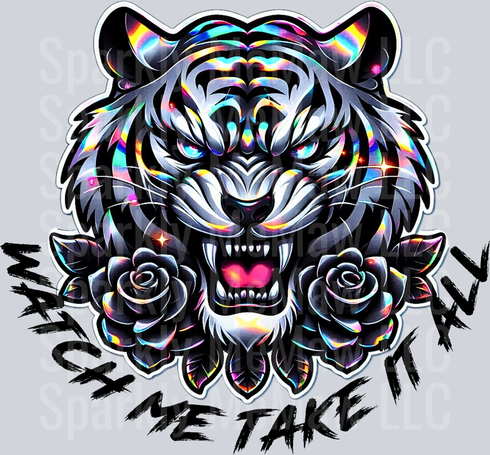 watch me take it all UV DTF Decal