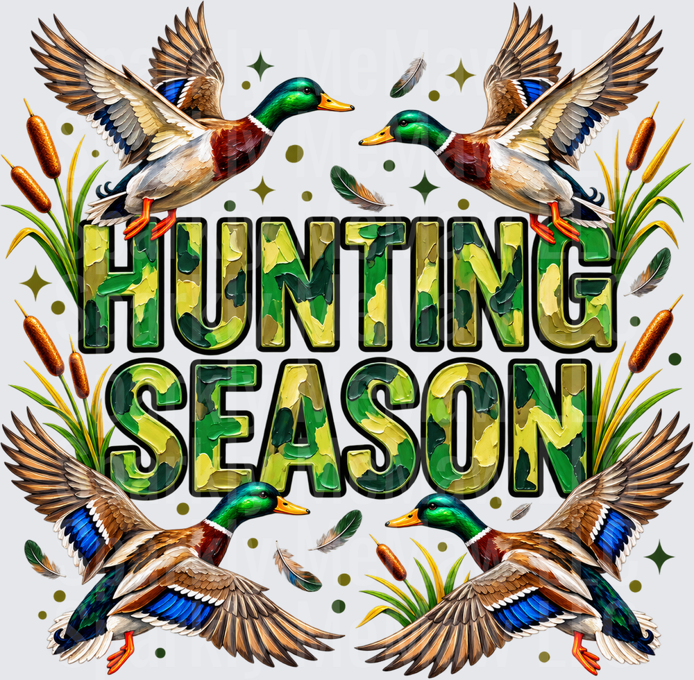 Hunting Season Mallard Ducks UV Decal