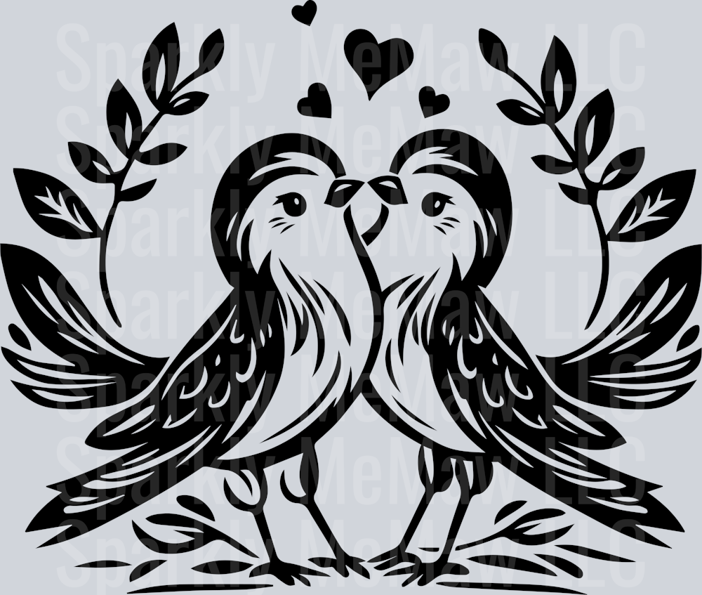 Bird UV DTF Clipart Decal 6