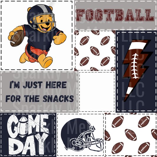 Game Day 10x10 Cut and Stick Patchwork UV DTF Set