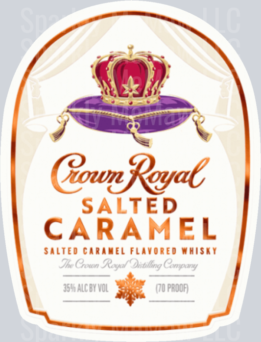 Salted Caramel_Crown Royal UV DTF Decal
