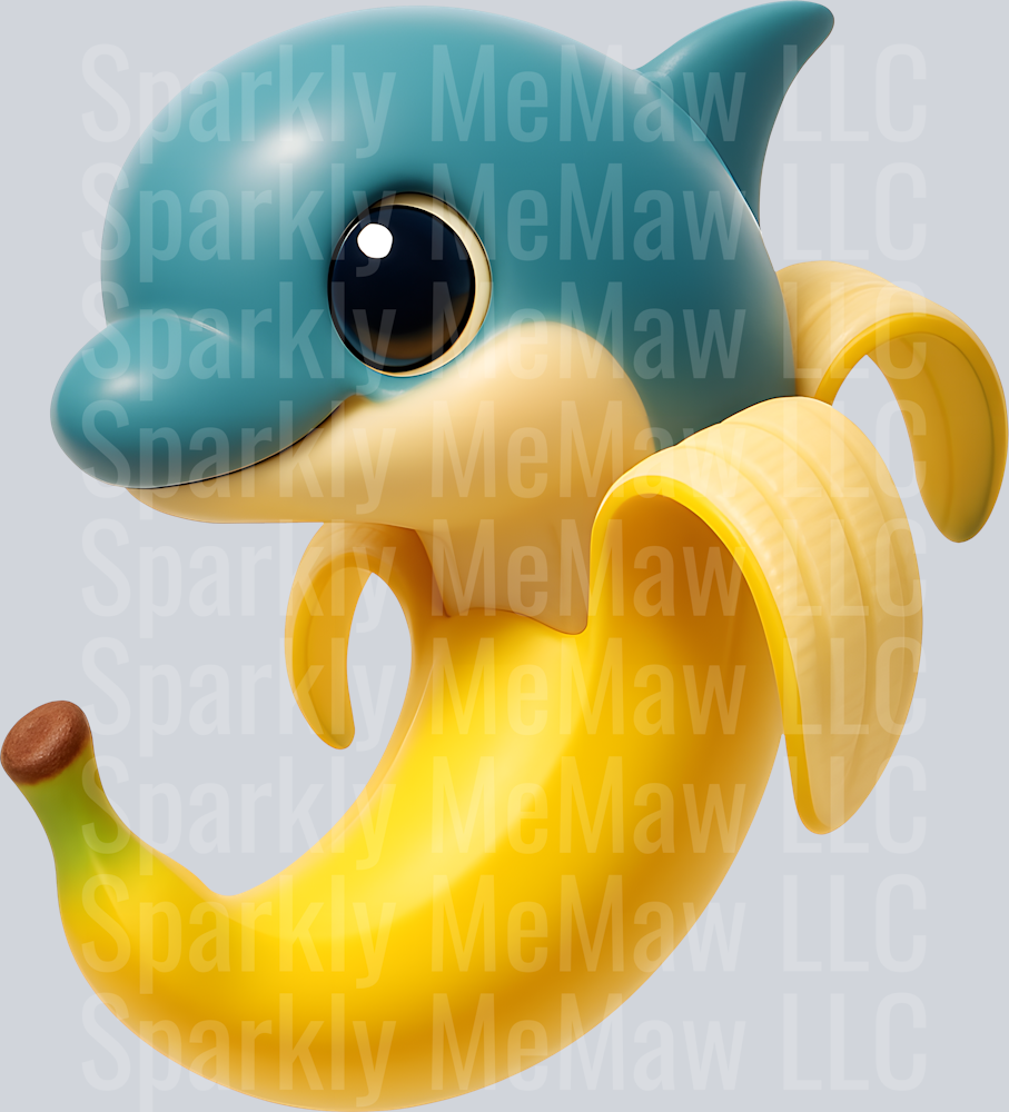 Bananitta Dolfinitta Brain Rot UV DTF Decal