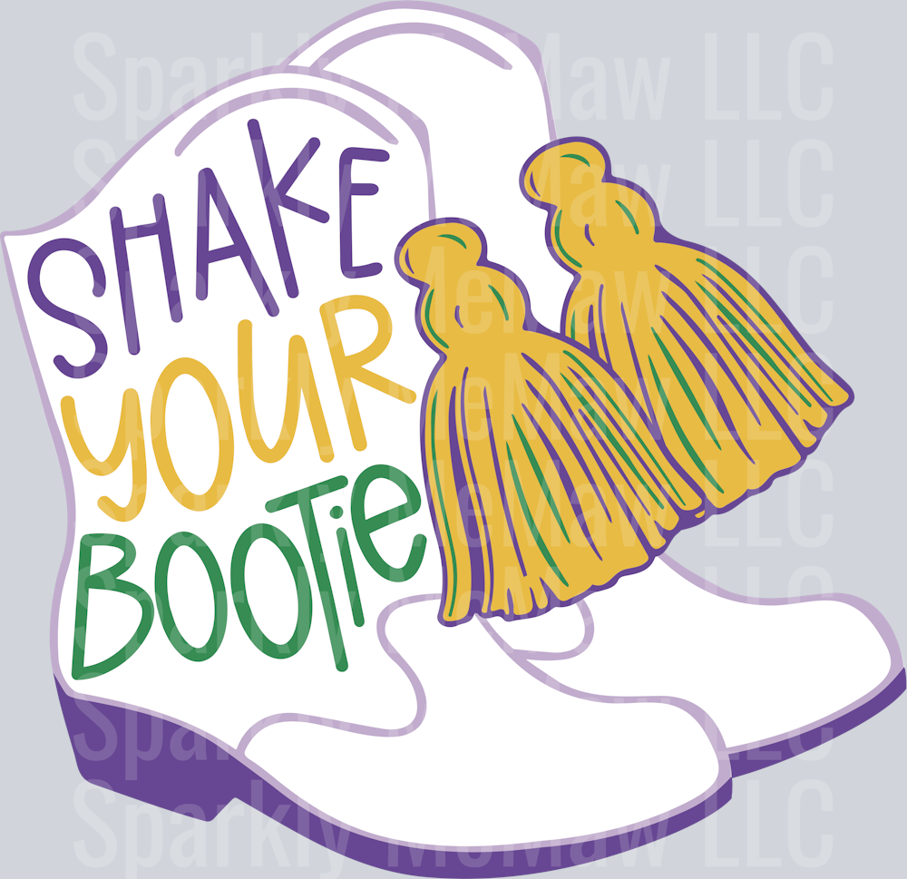 Shake Your Bootie UV DTF Decal