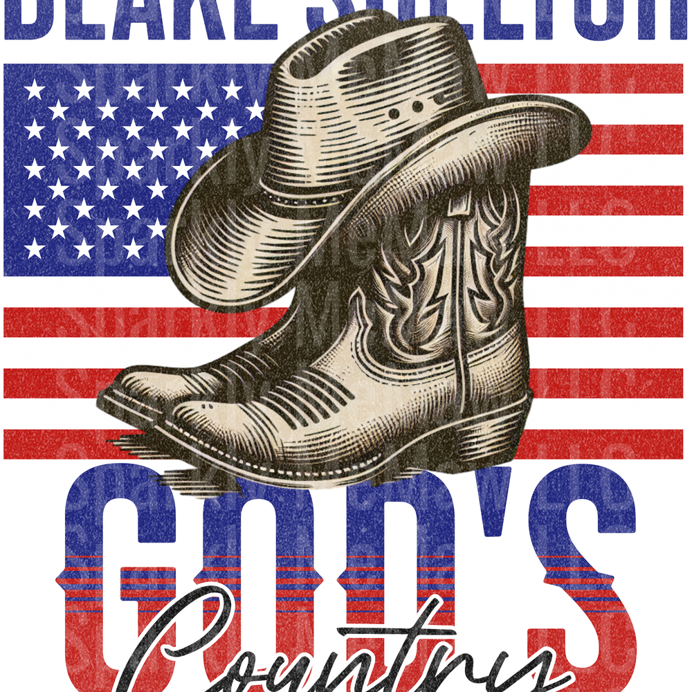 Gods Country UV DTF Decal
