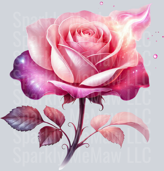 Fantasy Rose 13 UV DTF Decal