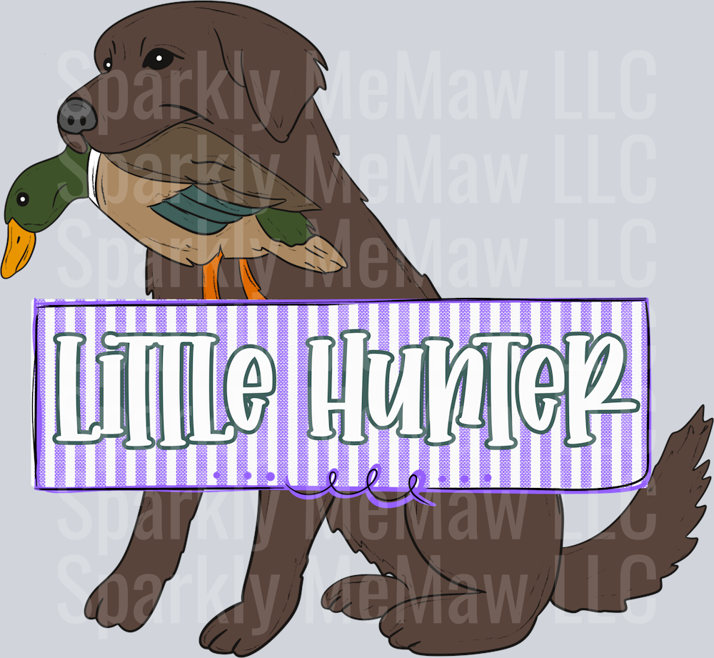 Little hunter purple  UV DTF Decal