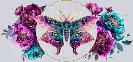 Celestial Moth Wrap 16 oz UV DTF Wrap