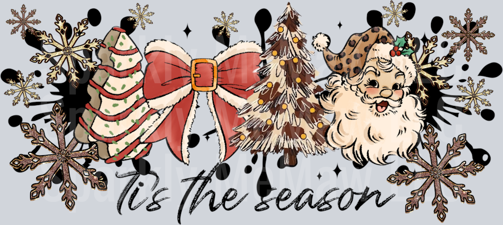 Tis The Season 12 UV  DTF 16 Oz wrap