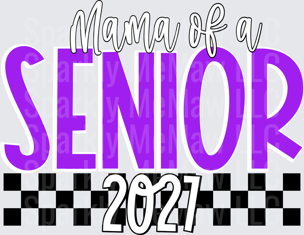 Mama of a Senior 2027 UV DTF Decal