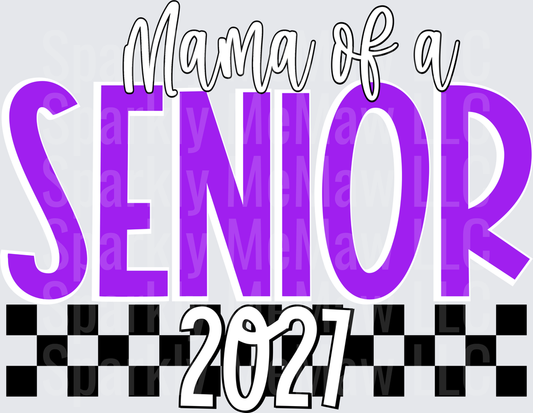 Mama of a Senior 2027 UV DTF Decal
