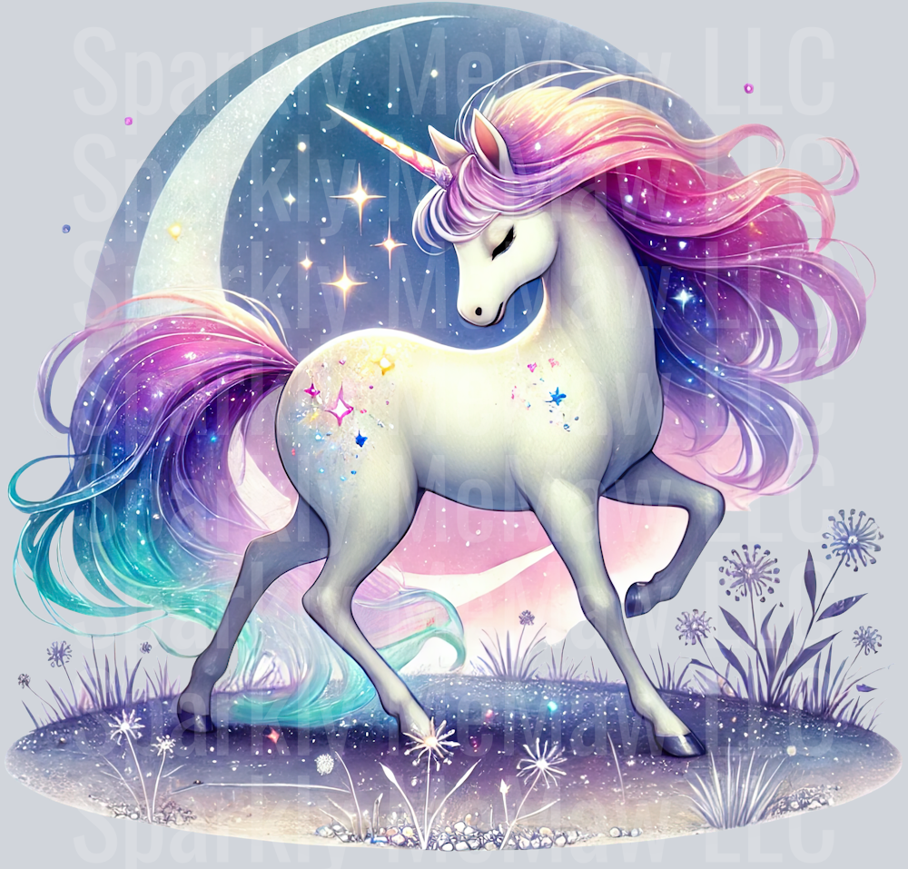 Starry Unicorn ClipArt Decals 2