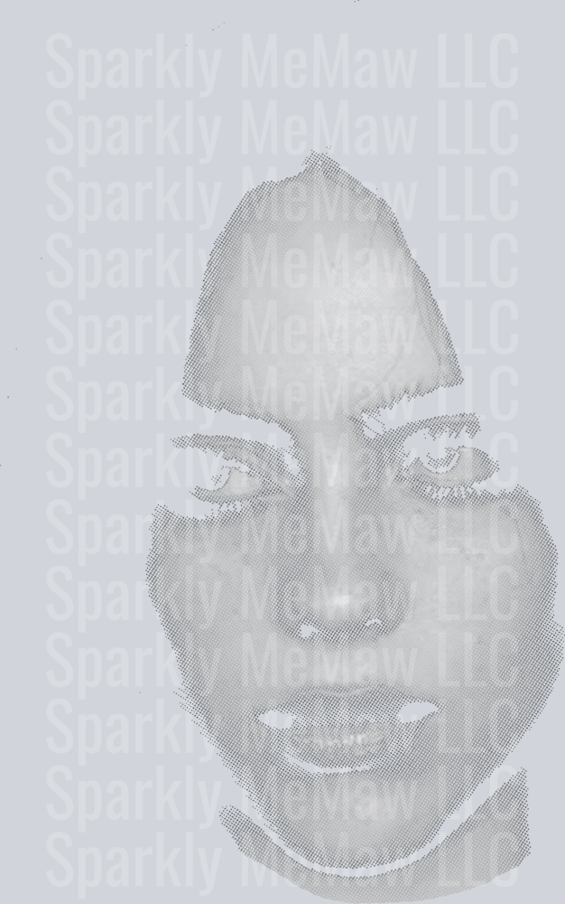 Billie Black Halftone DTF Transfer (Fabric)