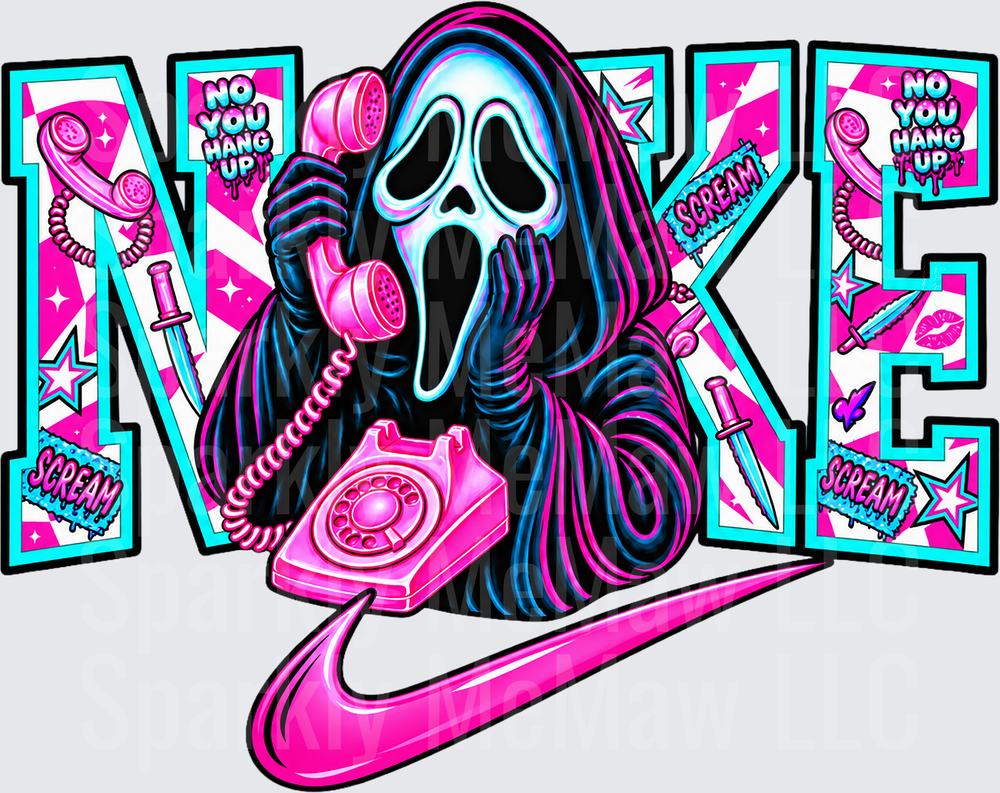 Ghostface No You Hang Up UV DTF Decal