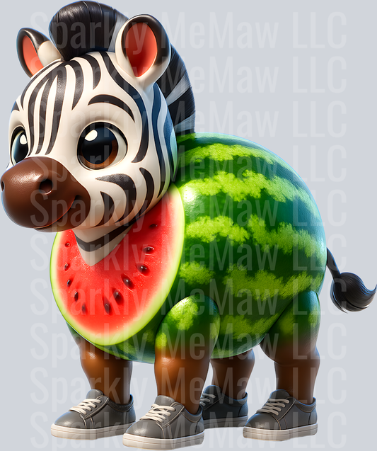 Zibra Zubra Zibralini Brain Rot UV DTF Decal