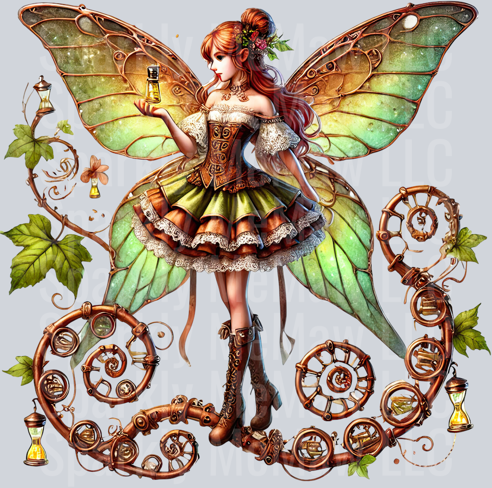 Fairy  SteamPunk UV DTF Decal 21