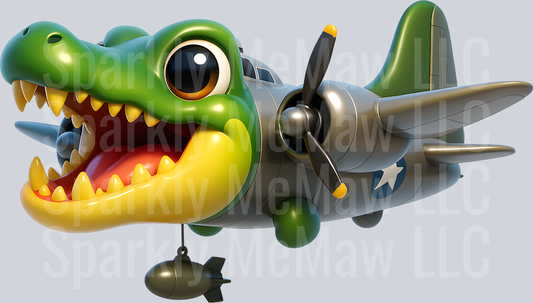 Bombardiro Crocodilo Brain Rot UV DTF Decal