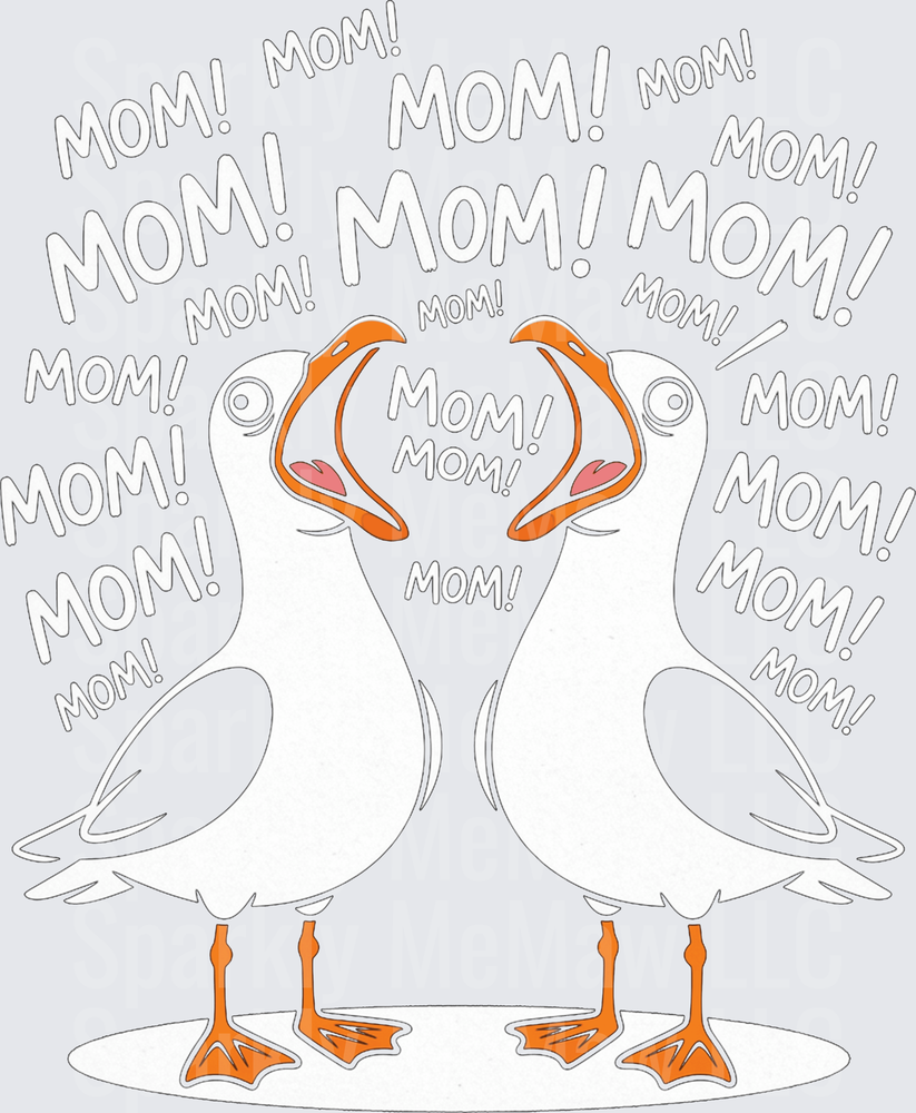Seagulls Screaming Mom Finding Nemo Meme UV DTF Decal