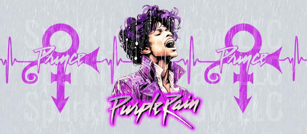 Purple Condensation 16 oz uv DTF Wrap