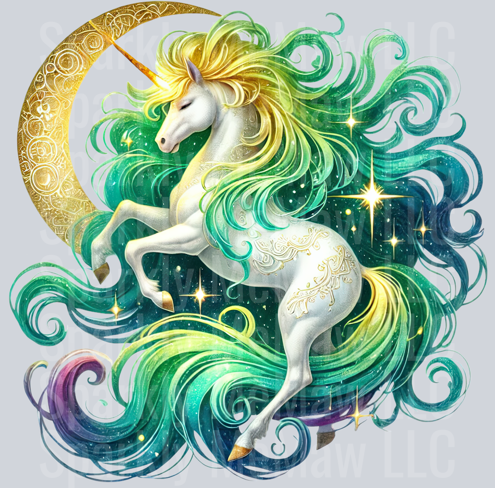 Starry Unicorn ClipArt Decals 24
