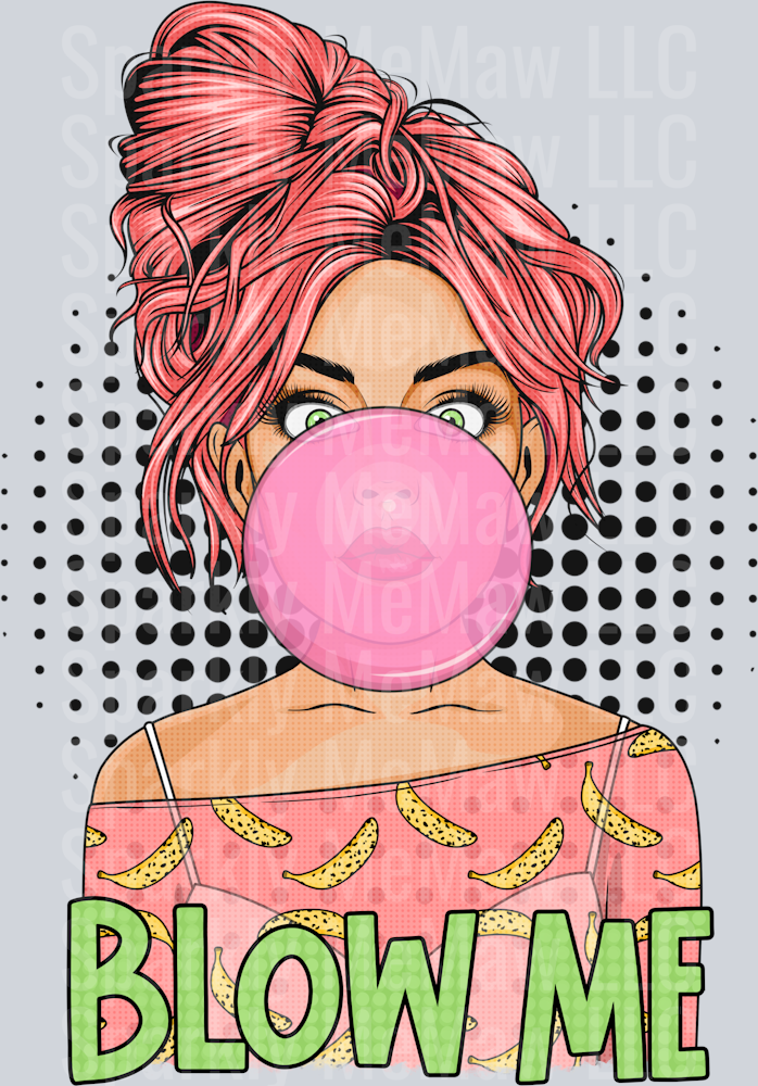 Blow Me uv dtf Decal