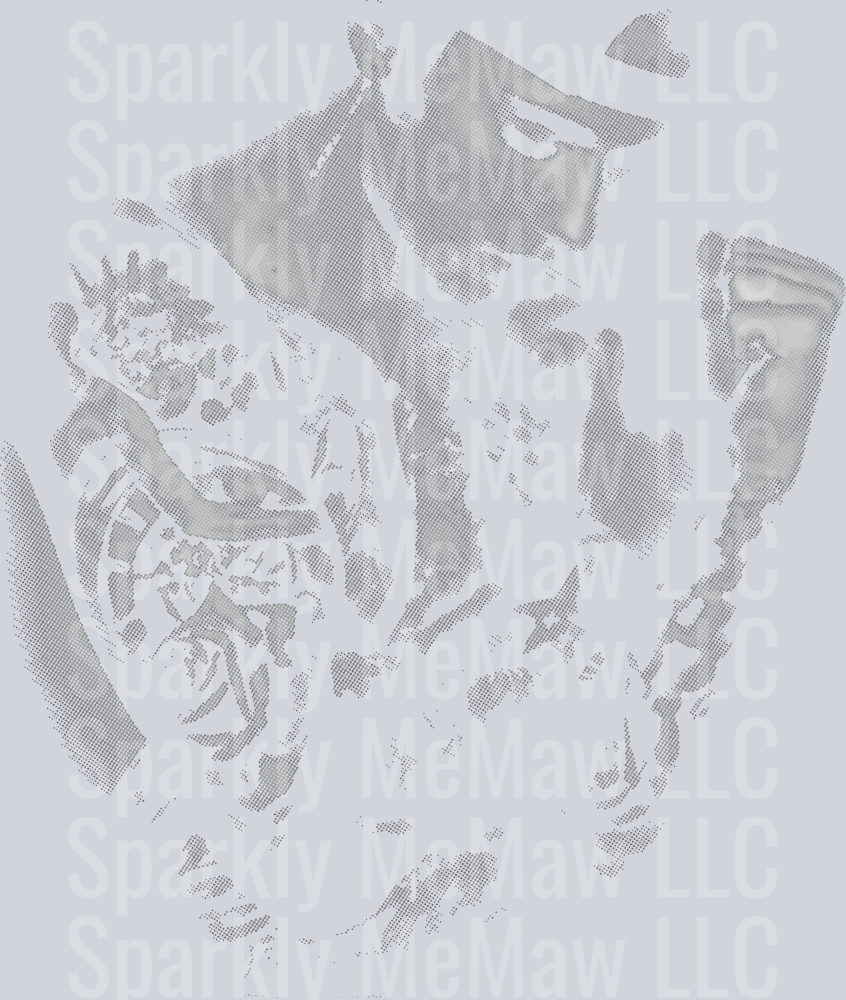 Bieber Halftone DTF Transfer (Fabric)