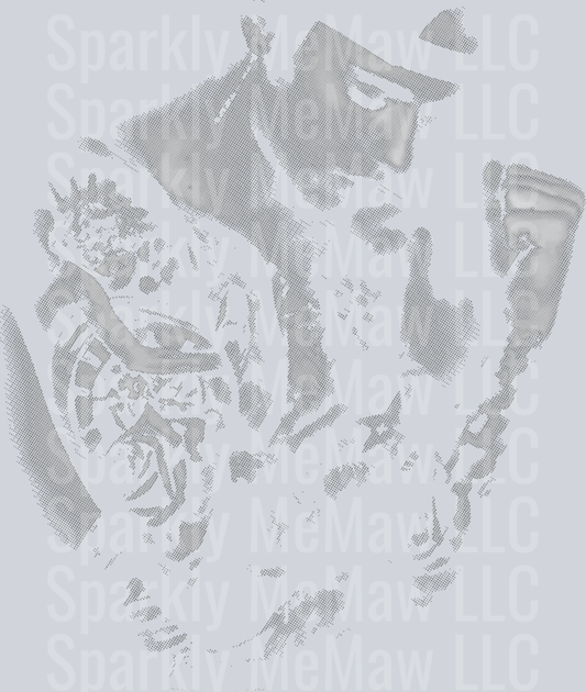 Bieber Halftone DTF Transfer (Fabric)