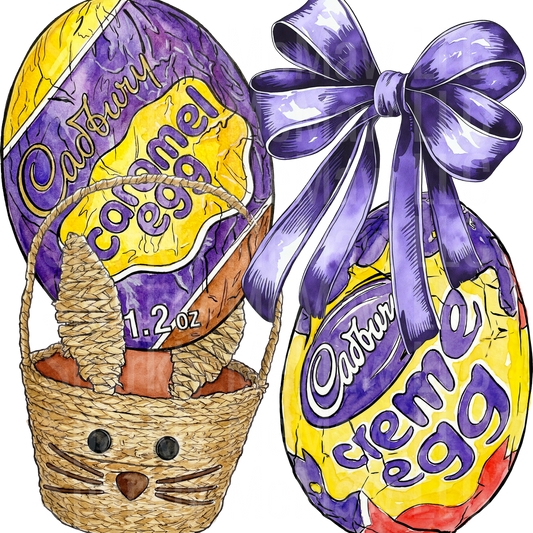 Chocolate Eggs DTF Transfer (Fabrics)
