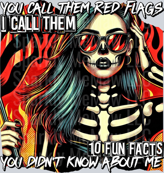 you call them red flags UV DTF Decal