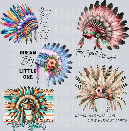 Native Headdress 10x10
