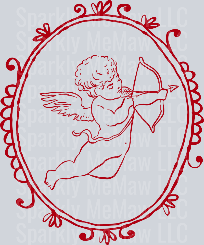 Vintage Cupid Frame
