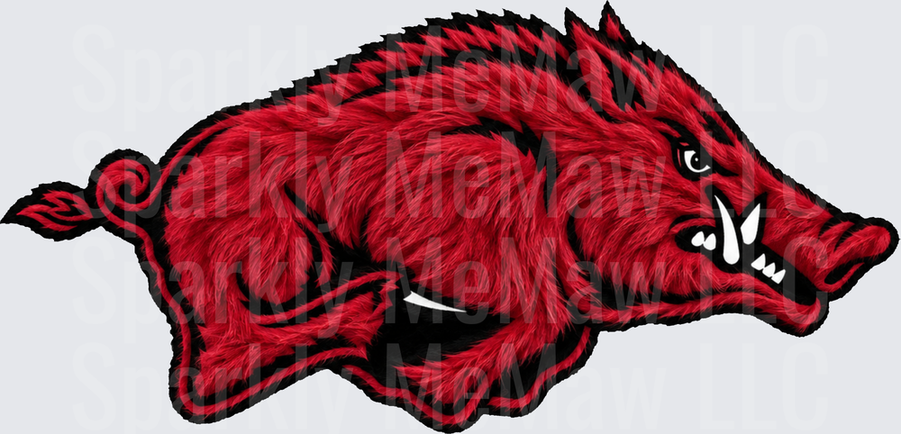 Arkansas Razorbacks Hog Logo This is a UV DTF Decal