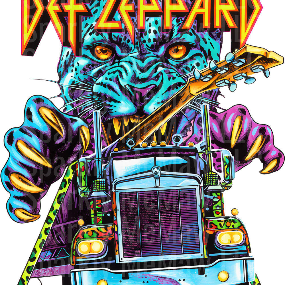 DEF LEPPARD WILD UV DTF Decal