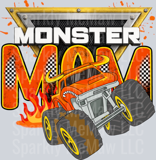 monster jam mom loco DTF Transfer (fabrics)