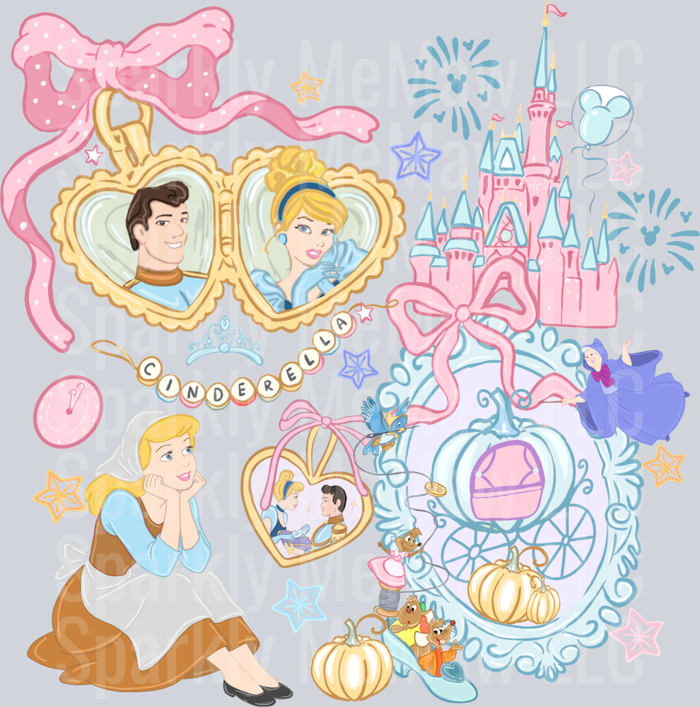 Cinderella UV DTF Decal