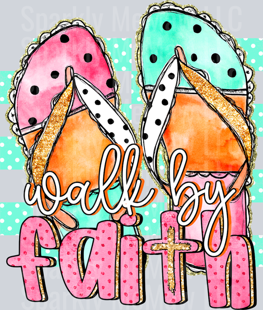 walk by faith 1 UV DTF Decal