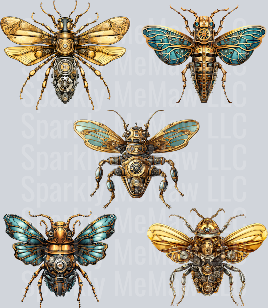 SteamPunk.UV DTF Element Sheet