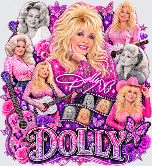 Dolly Parton Glam Collage UV Decal Decal