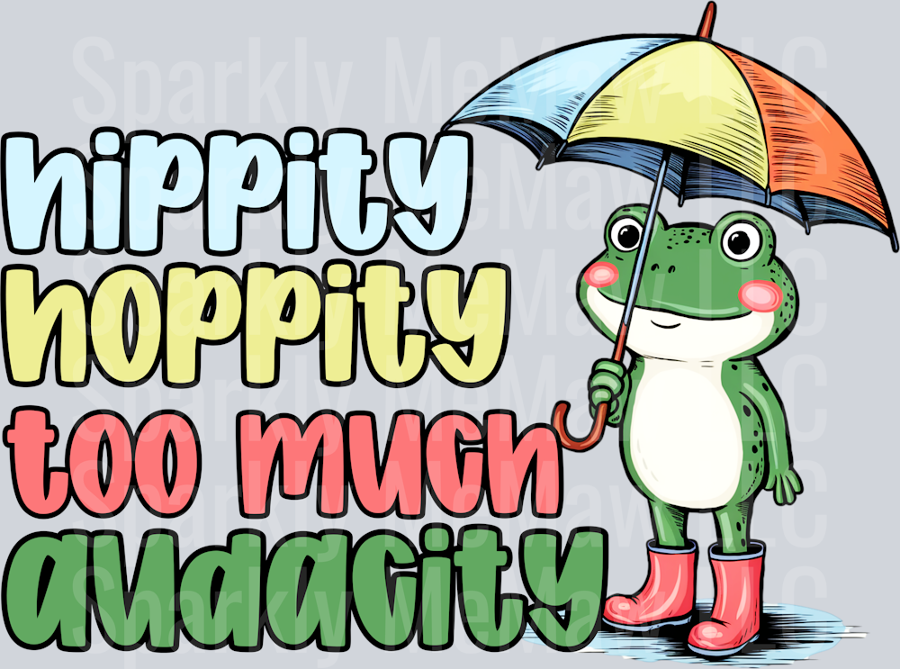 Hippity hoppity UV DTF DECAL SET 5 AND 4 INCH