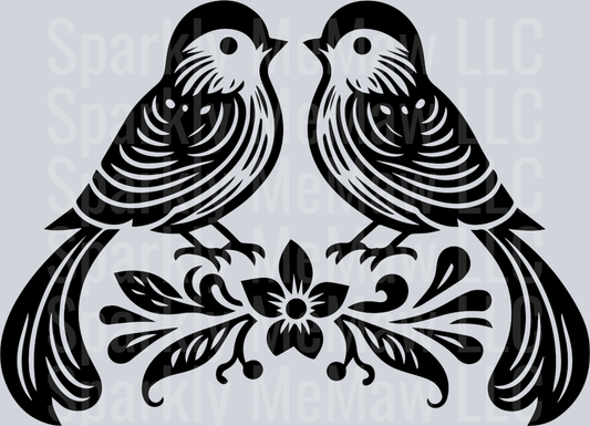 Bird UV DTF Clipart Decal 10